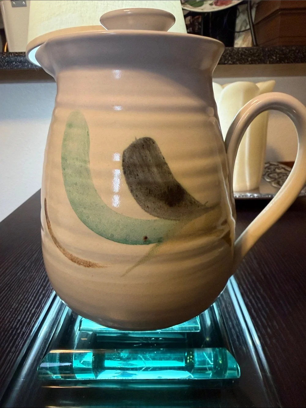 Barbara Davidson Pottery Teapot. Made in Muirhall Farm Larbert Scotland